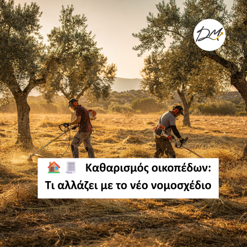 Καθαρισμός οικοπέδων: Τι αλλάζει με το νέο νομοσχέδιο